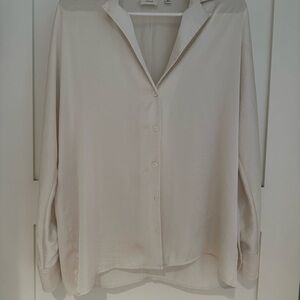 Aritzia Wilfred Freeform Shirt in Cream - S